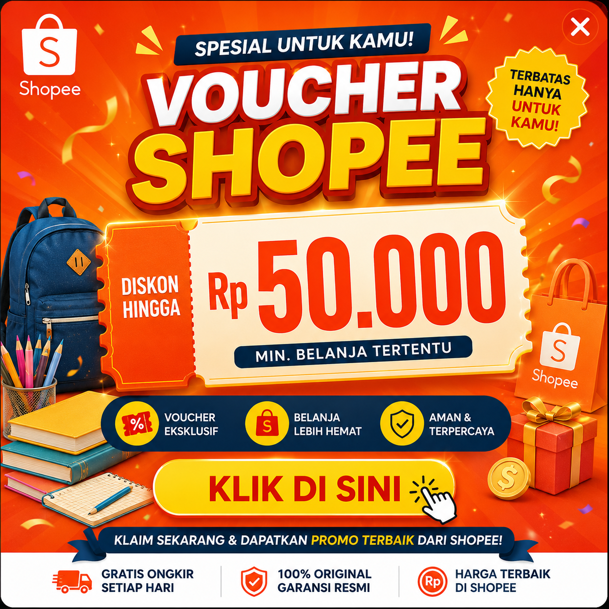 Voucher Shopee Rp50.000