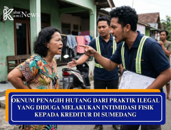 OKNUM PENAGIH HUTANG YANG DIDUGA MELAKUKAN INTIMIDASI FISIK KEPADA KREDITUR DI SUMEDANG