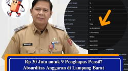 Rp 30 Juta untuk 9 Penghapus Pensil? Absurditas Anggaran di Lampung Barat yang Wajib Diusut Tuntas