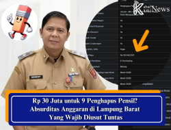 Rp 30 Juta untuk 9 Penghapus Pensil? Absurditas Anggaran di Lampung Barat yang Wajib Diusut Tuntas