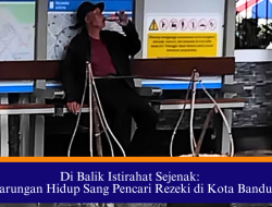 Di Balik Istirahat Sejenak: Pertarungan Hidup Sang Pencari Rezeki di Kota Bandung