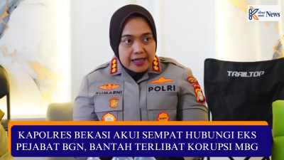 KAPOLRES BEKASI AKUI SEMPAT HUBUNGI EKS PEJABAT BGN, BANTAH TERLIBAT KORUPSI MBG